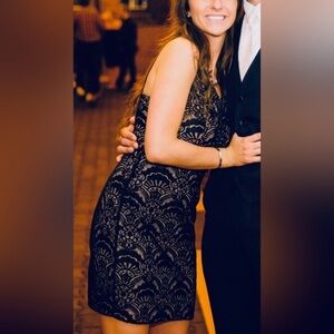 City Studio Black Lace Dress